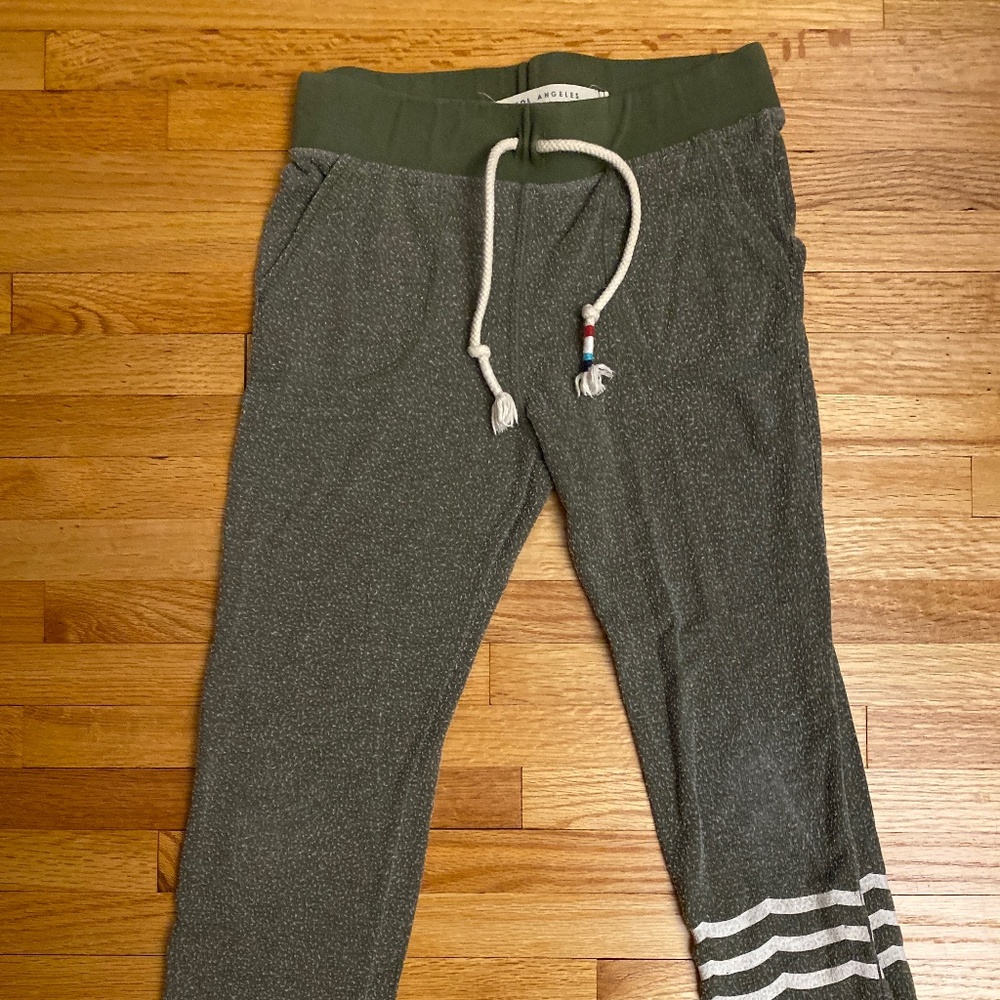 Sol Angeles Size 10 Girls Green Joggers